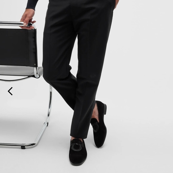 Ferragamo Men's Libero Gancio Suede Loafers - Picture 6 of 6